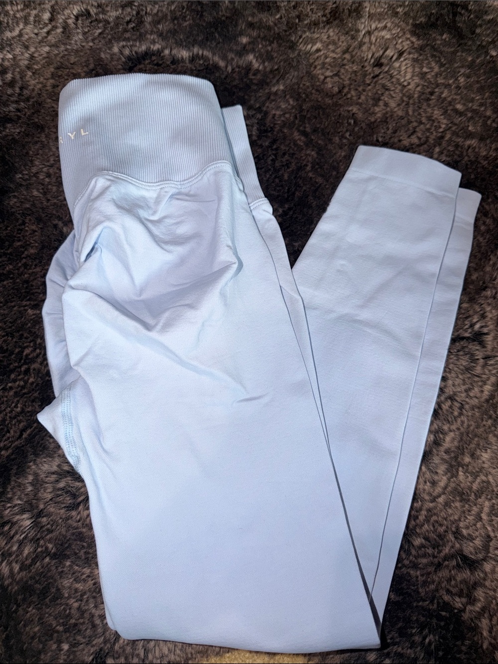Women's Sky Blue High-Waist Leggings